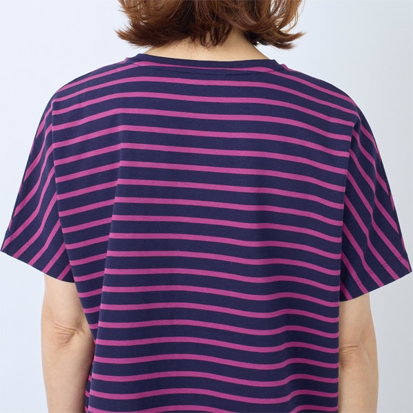 ハイゲージポンチボーダードルマンTシャツ