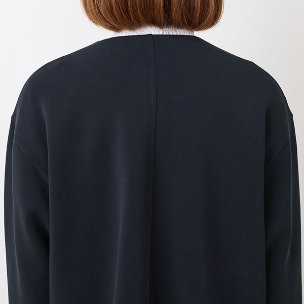 ダブルジャージーノーカラージャケット