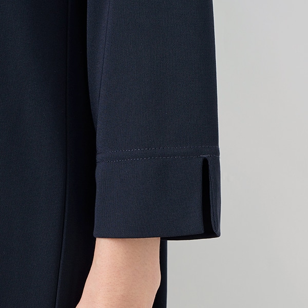 強撚スムースタック切り替えワンピース