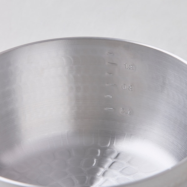 【WEB限定】中尾アルミ 打ち出しヤットコ鍋 18cm