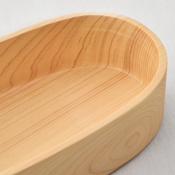 【WEB限定】ひのき くりぬき弁当箱 スリム