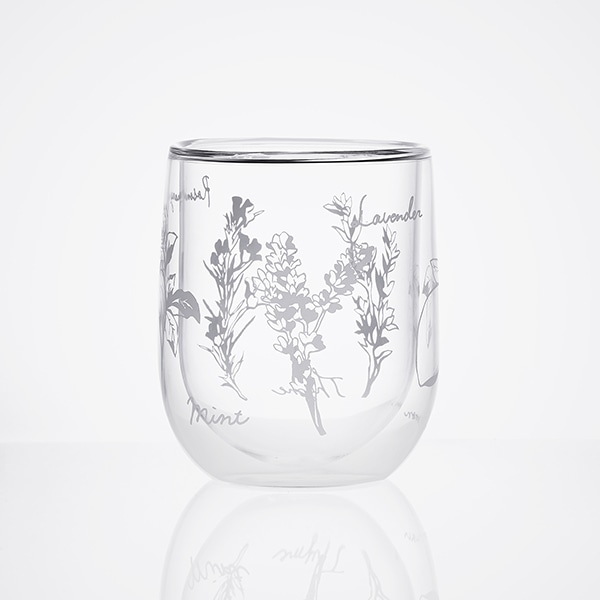 【WEB限定セット】耐熱ガラス ダブルウォールタンブラー ハーブのセット