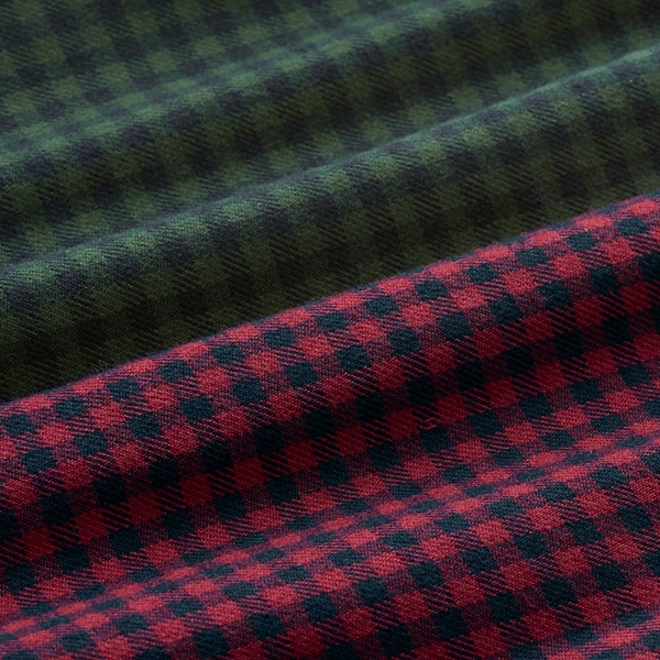 ギンガムチェックスモック