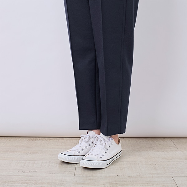 ウールブレンドテーパードパンツ