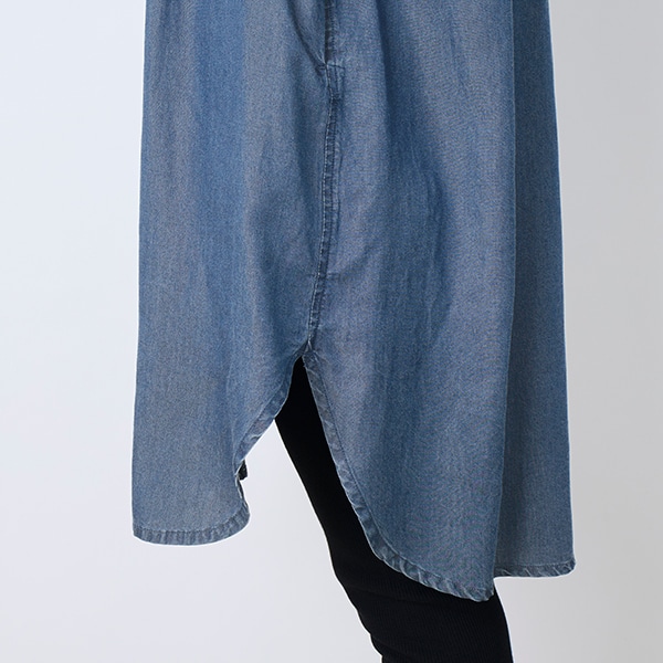 デニムロングシャツ
