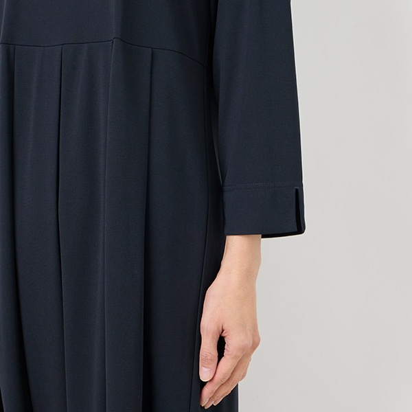 強撚スムースタック切り替えワンピース