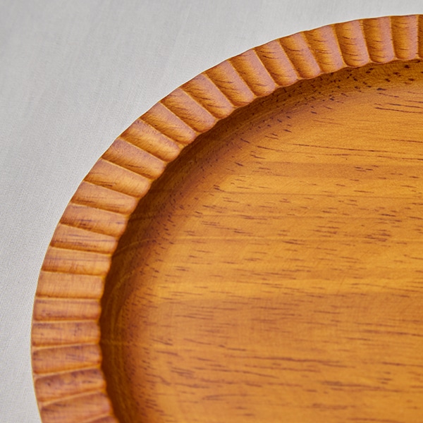 木製フリルプレート 16cm