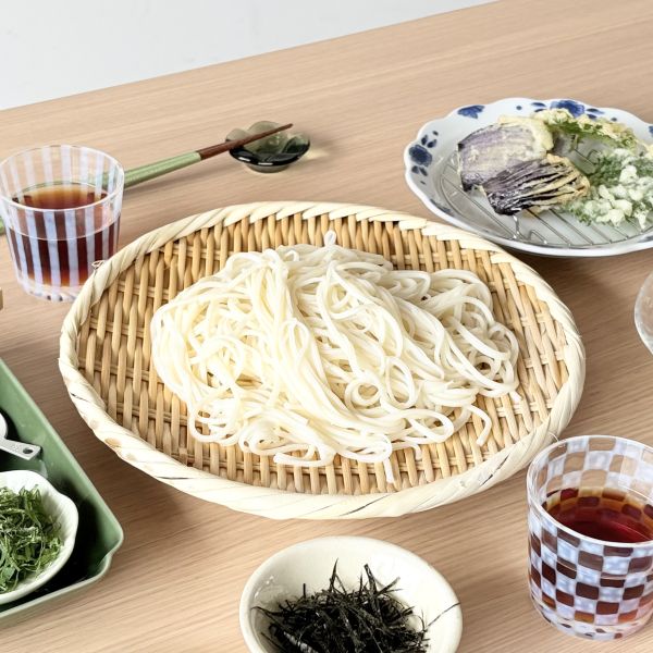 竹ざる 足つき 27cm