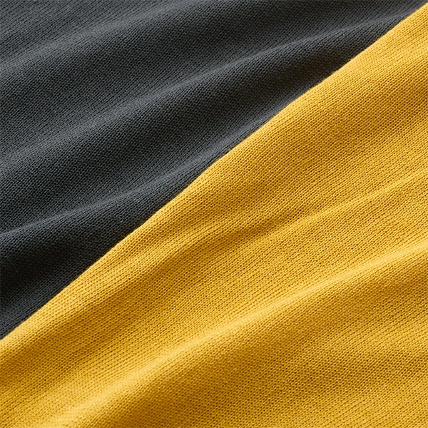 ハイツイストニットハイネック五分袖Tシャツ