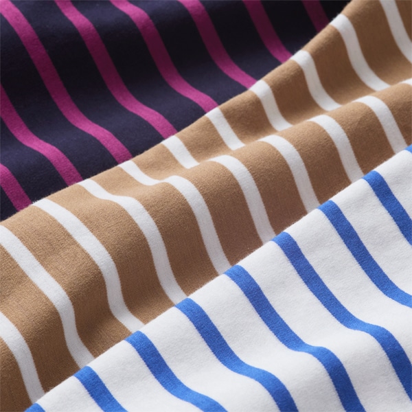 ハイゲージポンチボーダードルマンTシャツ