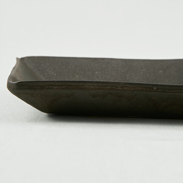 【WEB・一部店舗限定】信楽焼 長角皿 黒