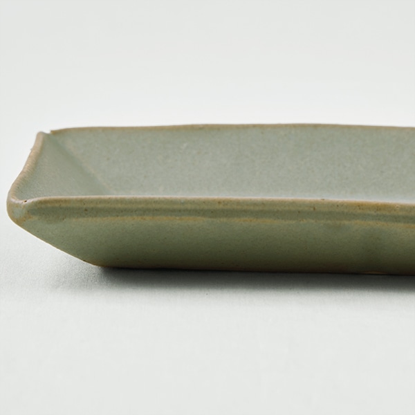 【WEB・一部店舗限定】信楽焼 長角皿 青磁