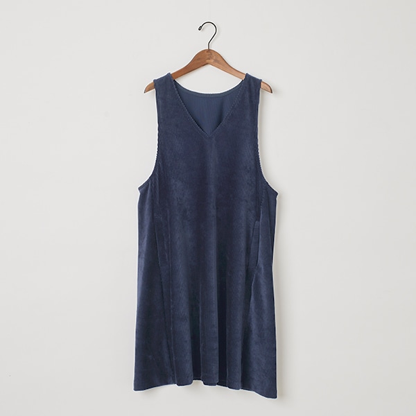 ニットコーデュロイチュニックエプロン