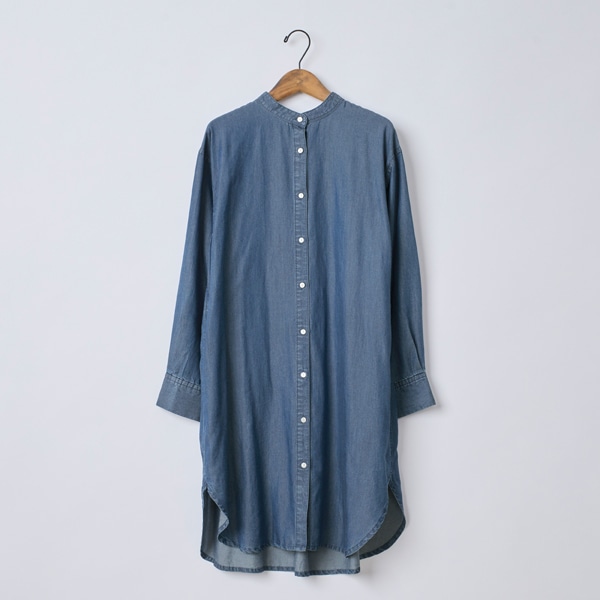 デニムロングシャツ