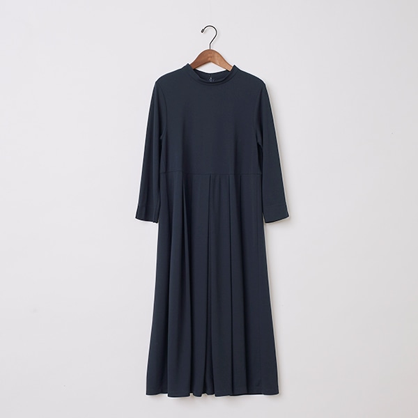 強撚スムースタック切り替えワンピース