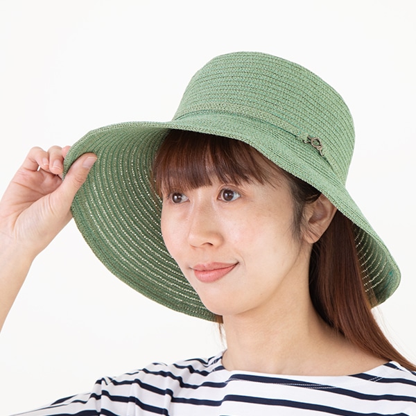 帽子 ウォッシャブルペーパーハット(グリーン)｜SALE（ファッション）｜料理家 栗原はるみ レシピ・オンラインショップ【公式】ゆとりの空間
