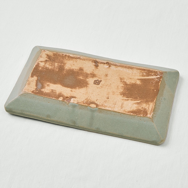 【WEB・一部店舗限定】信楽焼 長角皿 青磁