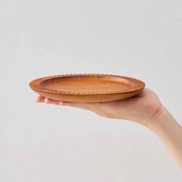 木製フリルプレート 16cm