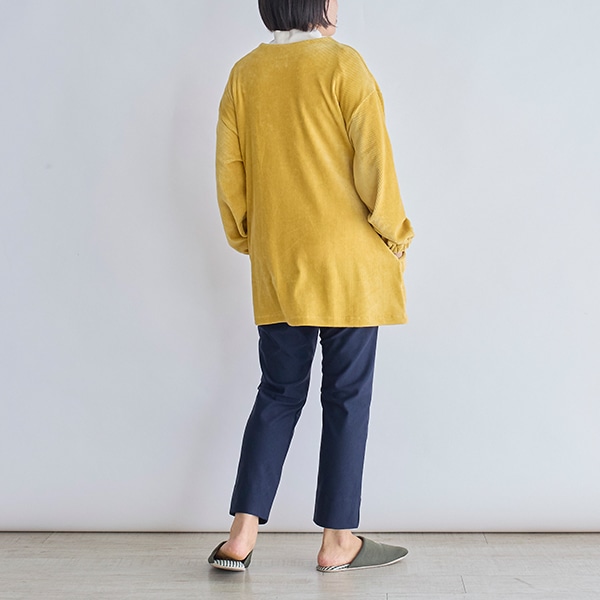 ニットコーデュロイスモック