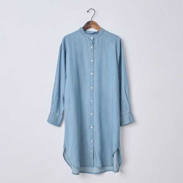 デニムロングシャツ