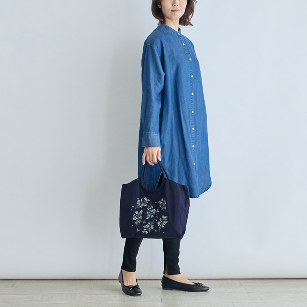 デニムロングシャツ