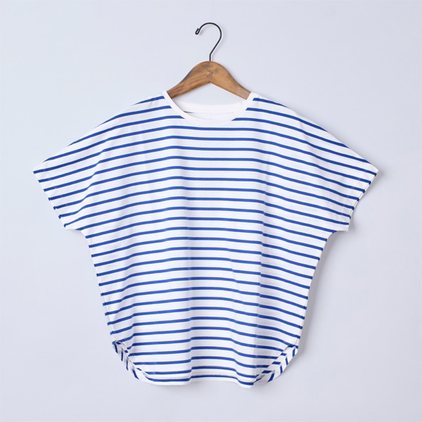 ハイゲージポンチボーダードルマンTシャツ