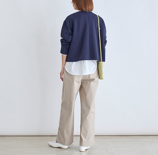 ダブルジャージーノーカラージャケット