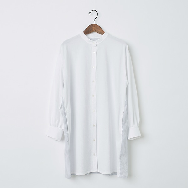 ストライプドッキングチュニック