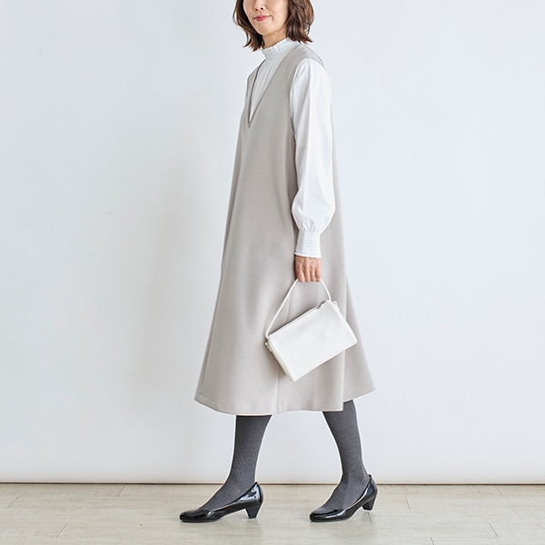 ダブルジャージージャンパースカート