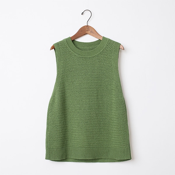 テープヤーンニットベスト