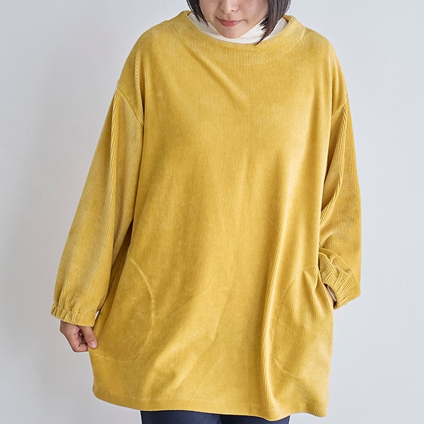 ニットコーデュロイスモック