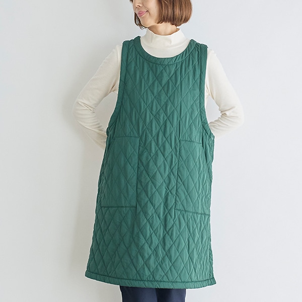 キルティングチュニックエプロン