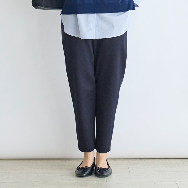 ツイルジャージーテーパードパンツ