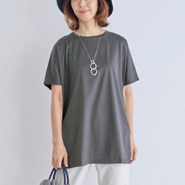 シルケット天竺Aラインチュニック