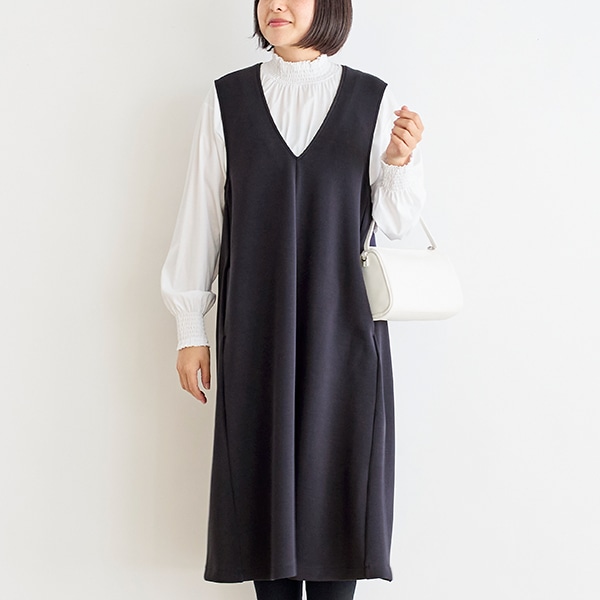 ダブルジャージージャンパースカート