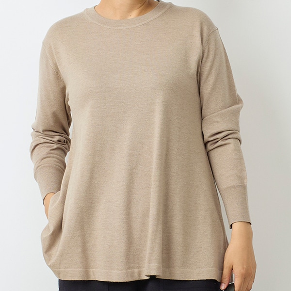 BEIGE， 人気完売品 CHALLANS プルオーバーニット 4号 ネイビー｜トップス