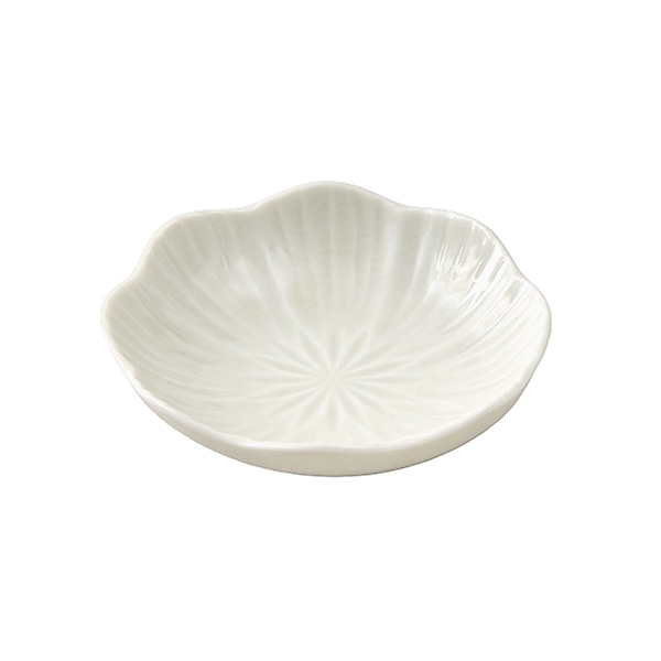 花型小皿 アイボリー
