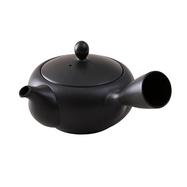 常滑焼 平急須 黒