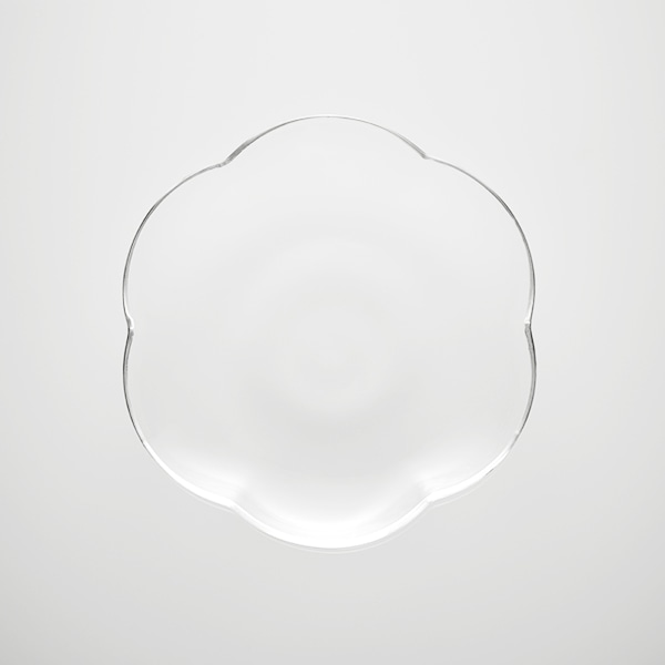 耐熱ガラス 輪花プレート