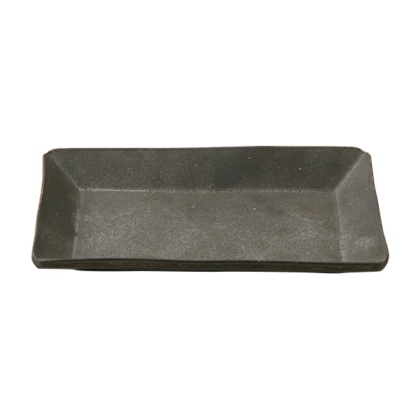 【WEB・一部店舗限定】信楽焼 長角皿 黒