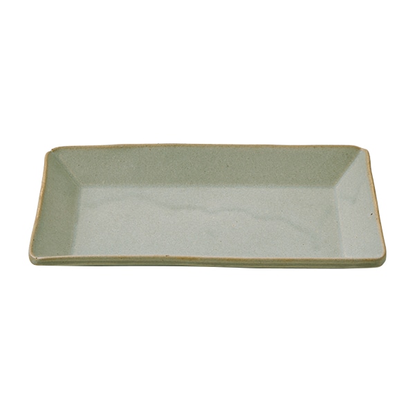 【WEB・一部店舗限定】信楽焼 長角皿 青磁