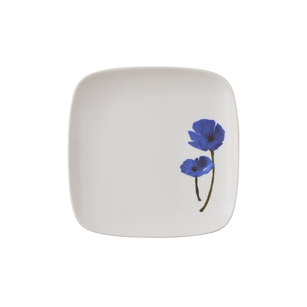 ポピー スクエアプレート14cm ブルー