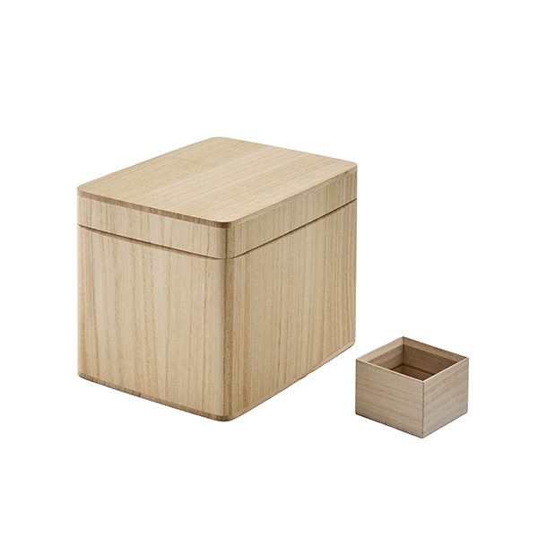 【WEB限定】桐製米びつ 3kg 一合桝付き