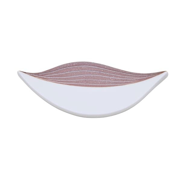 【WEB限定】松野章弘 葉の皿 小 ブラウン