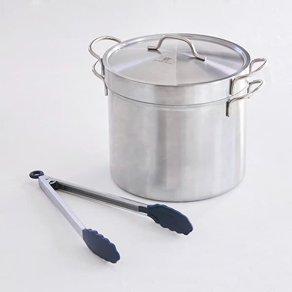 【WEB限定セット】パスタポットとシリコントング ネイビー(大)のセット