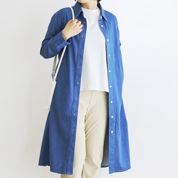 ライトオンスデニムシャツワンピース