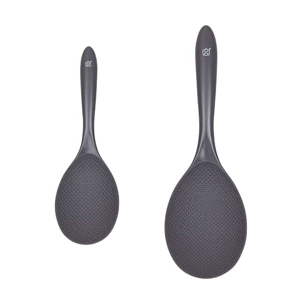 深型しゃもじ2個セット グレー