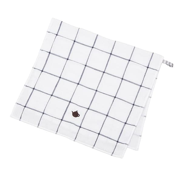 グラフチェックガーゼ ワイドふきん ネイビー