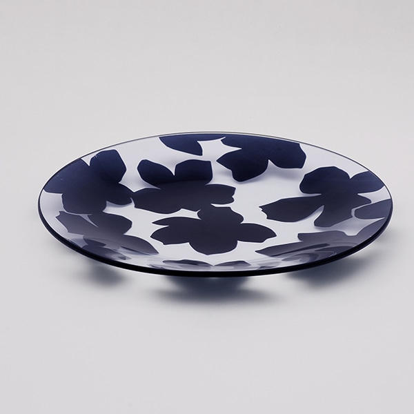 クレマチス ガラスプレート 24cm