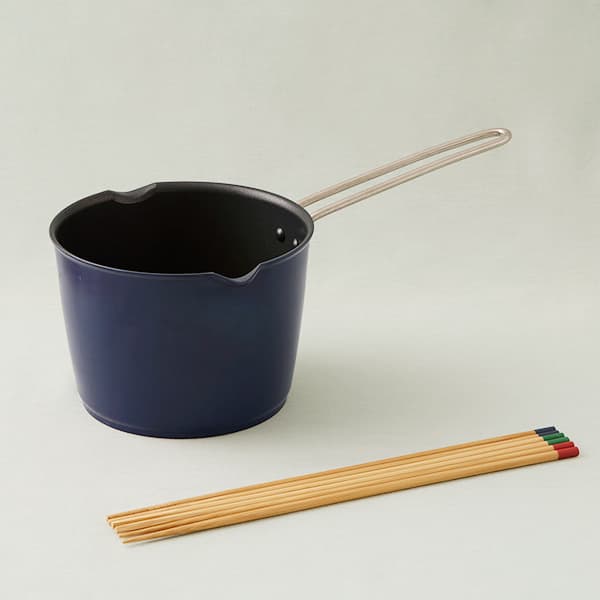 【WEB限定セット】IH対応マルチパン 16cm ネイビーと菜箸のセット
